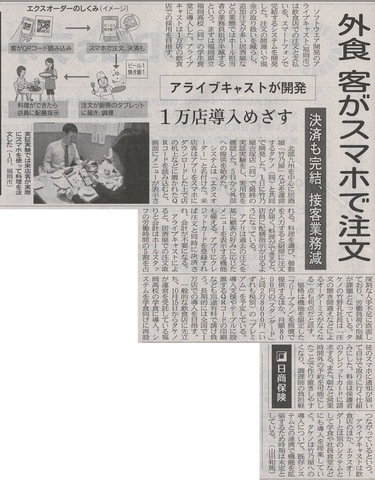 ExOrderが日経新聞他メディアに掲載されました