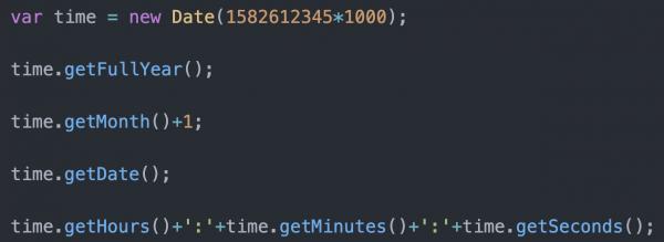 JavaScriptでunix時間を一般時間に変換する
