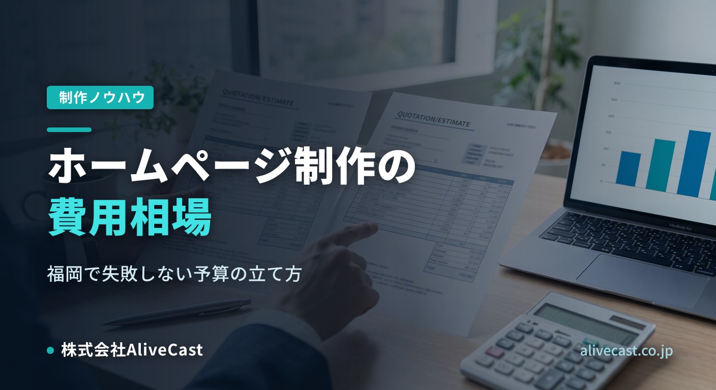 ホームページ制作の費用相場｜福岡で失敗しない予算の立て方