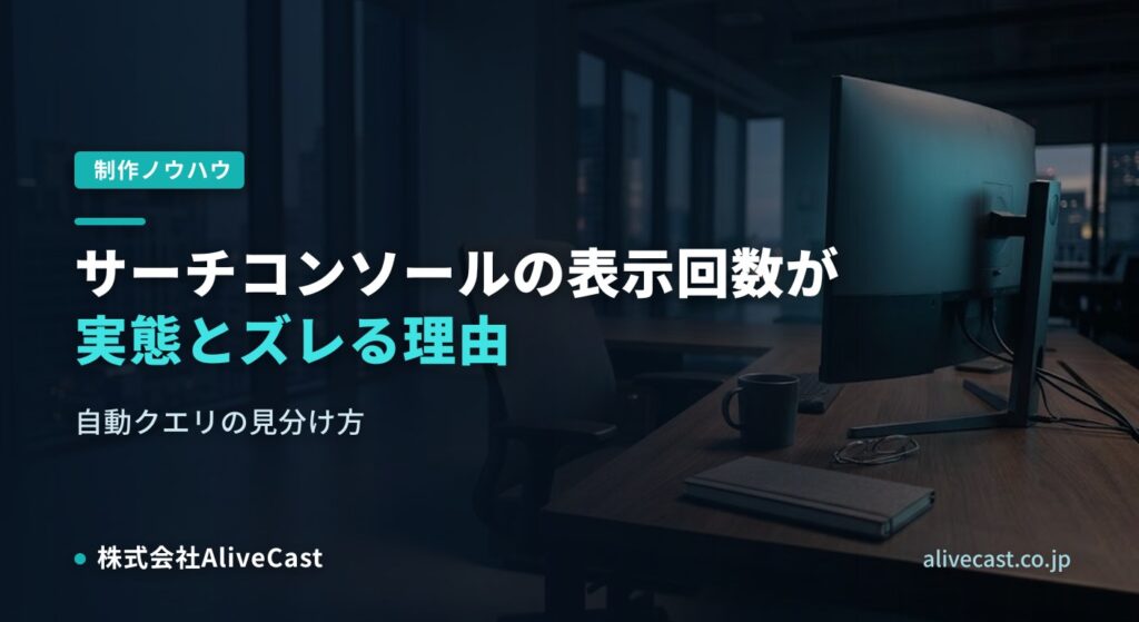 サーチコンソールの表示回数の罠｜自動クエリの見分け方