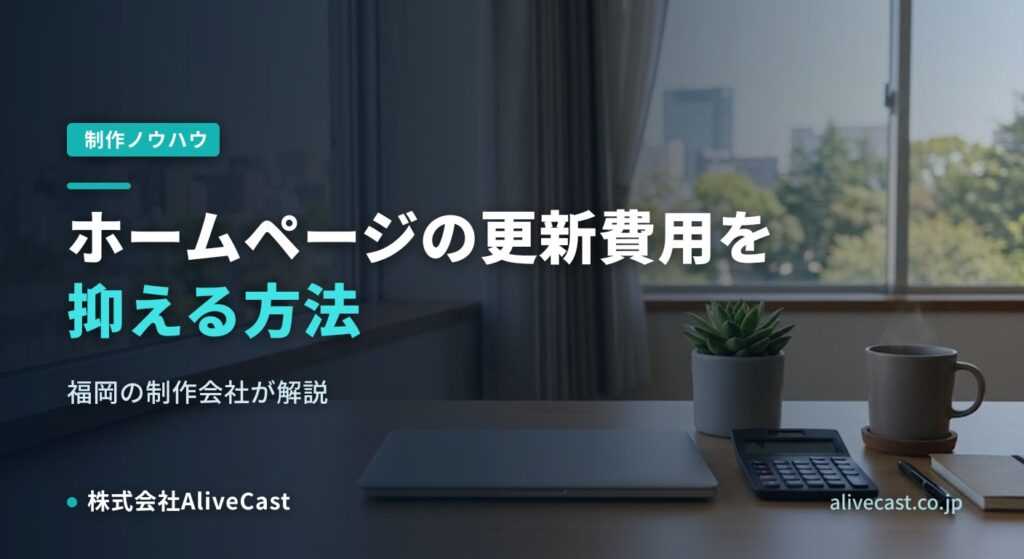 ホームページの更新費用を抑える方法｜自分で更新と保守の見極め