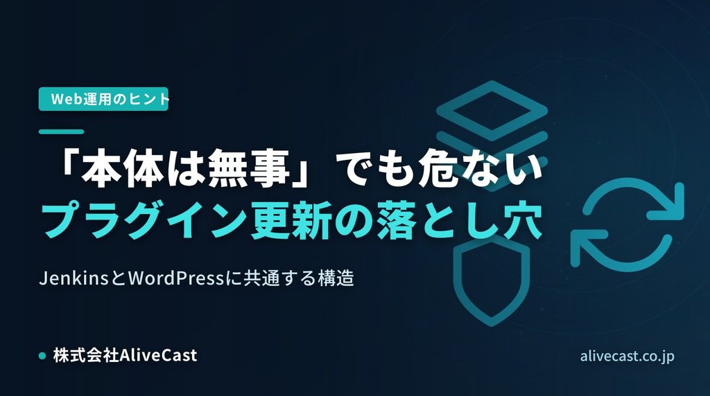 本体は無事でも危ない プラグイン更新の落とし穴